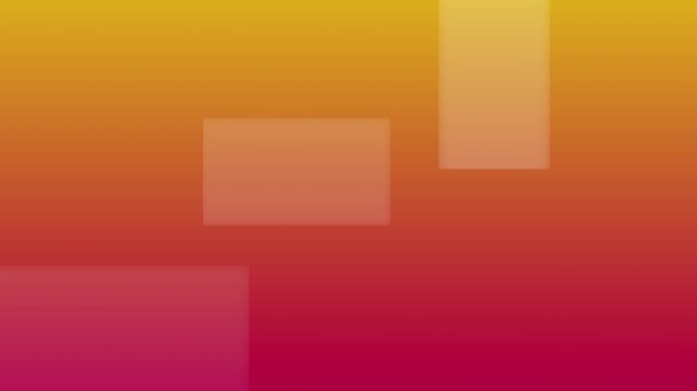 Abstract geometric motion with orange and purple squares sliding transition animation