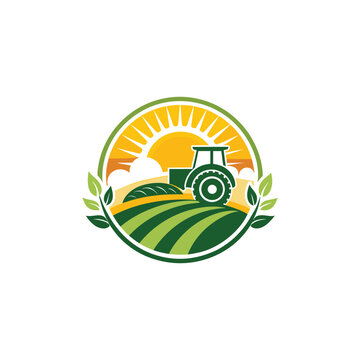 agriculture logo design vector 