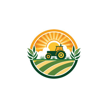 agriculture logo design vector 