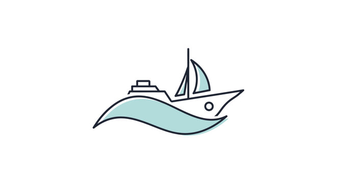 Sailing yacht on the water.