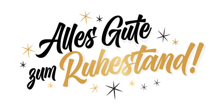 Alles gute zum Ruhestand