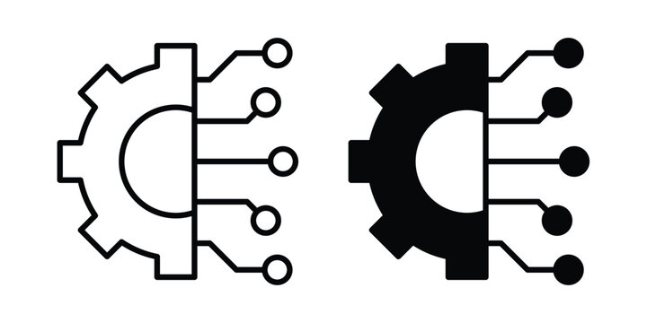 advanced technology icon design Illustration set for Projects