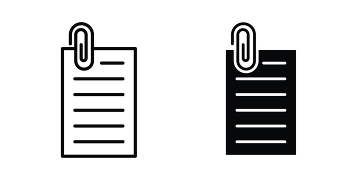 Attach document icon design Illustration set for Projects
