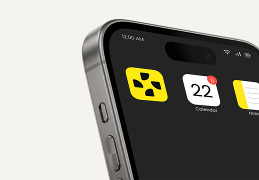 Smartphone App Icon Mockup UI