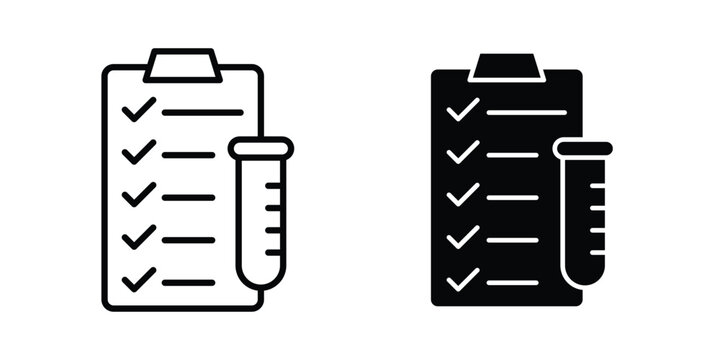 Blood Report icon design Illustration set for Projects