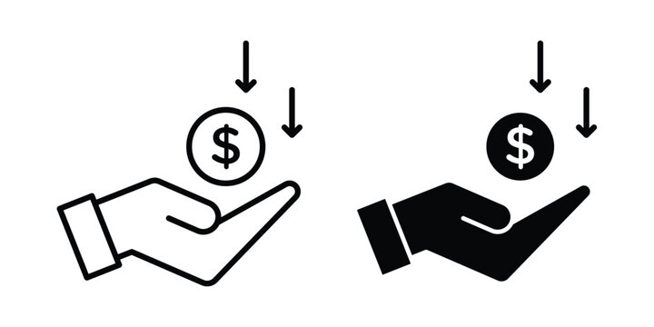 Borrower icon design Illustration set for Projects