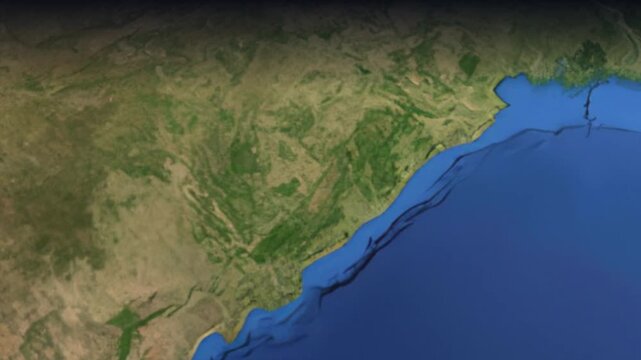 Animated Flight Path Map from Mumbai India to Paris France