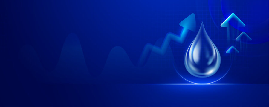 Rising Water Crisis Global Resource Demand and Growth Concept