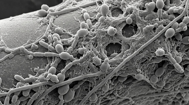 Candida albicans biofilm SEM