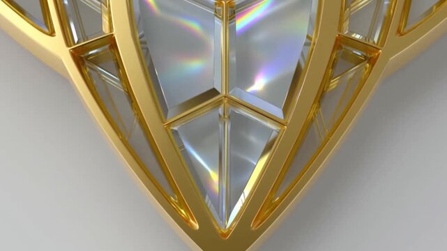 ジュエリーコンセプト向けの金とサファイアの蝶の羽のマクロ