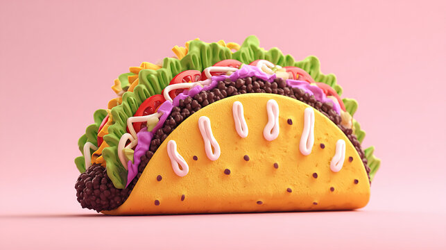 Fresh Ingredients Mexican Style Taco