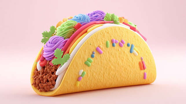 Fresh Ingredients Mexican Style Taco
