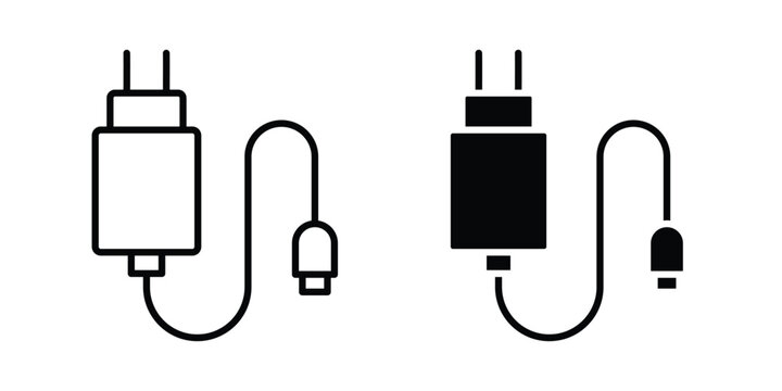 Phone charger icon design Illustration set for Projects