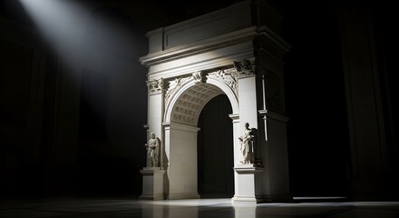 Fototapeta premium archway in the night