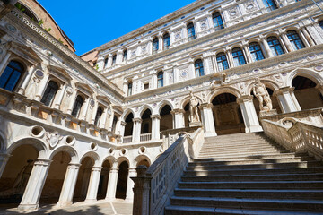Obraz premium Grand staircases in the Doge's Palace in Venice, Italy.