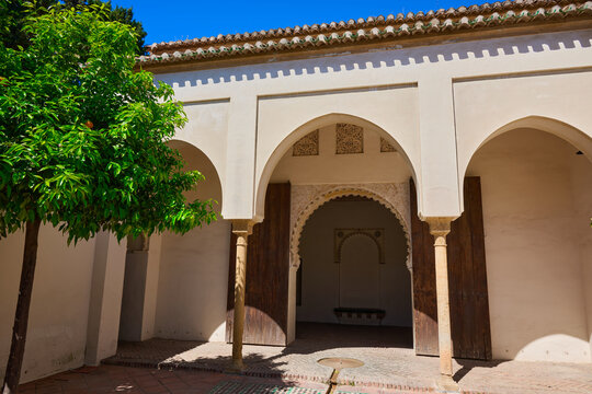 Arab Alcazaba castle in Malaga
