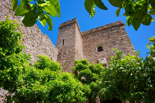 Arab Alcazaba castle in Malaga