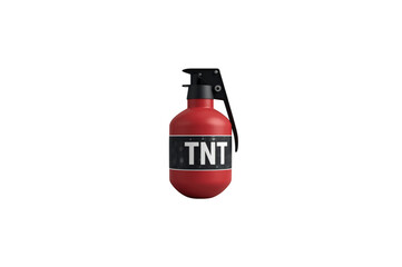 Obraz premium Red hand grenade with tnt label
