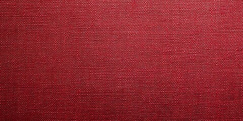 Fototapeta premium Seamless rich cranberry red woven textile texture featuring a tight basketweave pattern ideal for interior design or upholstery background projects
