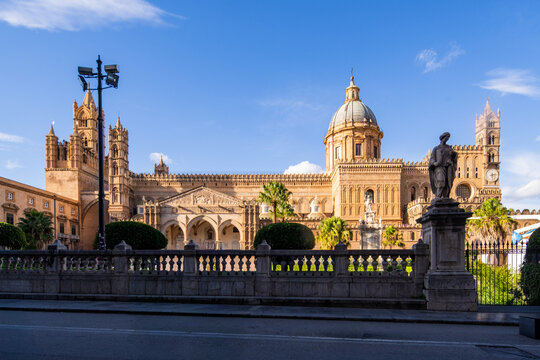 Views of Palermo historic city architecture and urban life - Palermo, Sicily, Italy &ndash; November 14, 2025