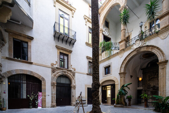 Views of Palermo historic city architecture and urban life - Palermo, Sicily, Italy &ndash; November 14, 2025