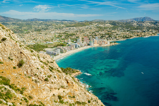 Calpe (Calp), Spain. Penon de Ifach natural park view