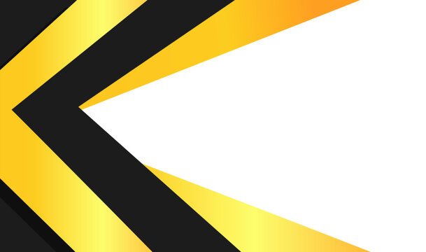 Abstract background with black gold triangle shapes on white background. Suitable for designs requiring a modern and eye catching luxury aesthetic.