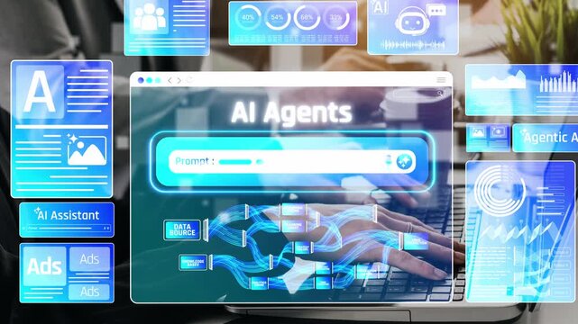 Advanced AI Technology in Action with Digital Interface and User Interaction on Laptop for Innovative Solutions and Enhanced Productivity Sigmoid