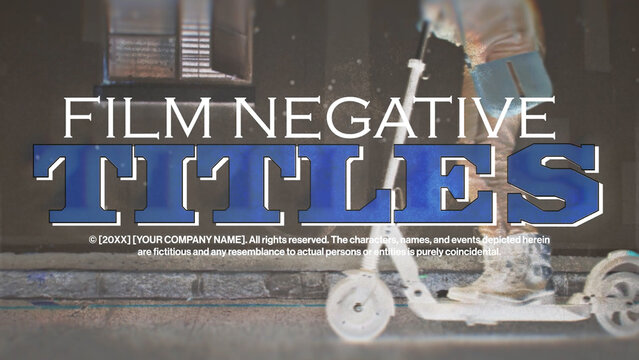 Film Negative Titles