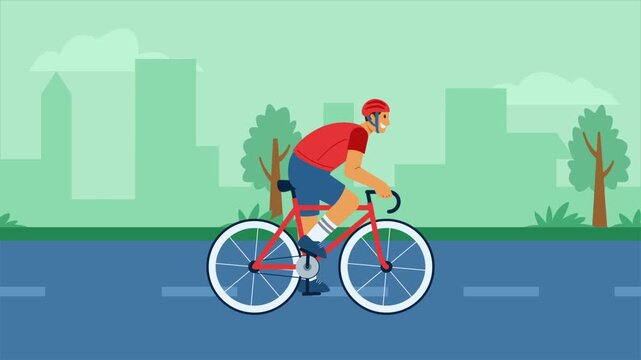 Urban Cycling On Town
