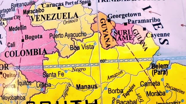 South America map