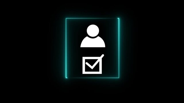 Know your customer (KYC) concept. Businessman use laptop with identity verification symbol for Increase financial security and access personal financial data. Biometrics security.4k video