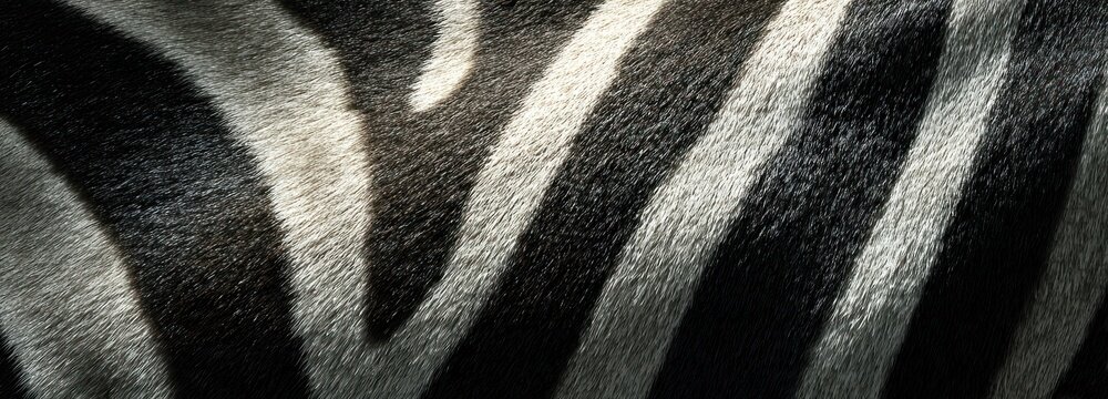 Zebra fur texture detail