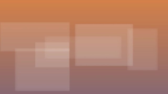 Modern geometric shapes transitioning orange to purple gradient motion