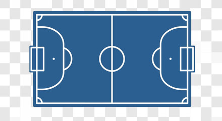 Soccer field illustration with white markings. © honda