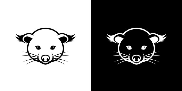 Binturong Head Logo Vector Design Template