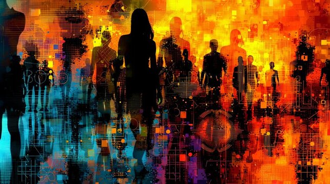 impressionist image representing social media strategies business focused,