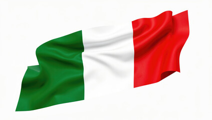 Obraz premium An Italian flag blowing in the breeze