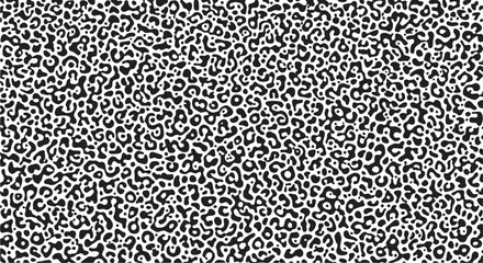 Abstract black and white animal print vector illustration featuring a modern, seamless leopard or cheetah spot pattern design, perfect for fashion, textile, graphic design, and trendy backgrounds © zain