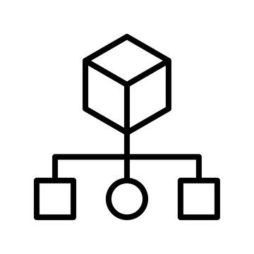Mining Pool thin line icon. Digital Technology, Blockchain, Crypto, Fintech, Finance, Network concept. Black outline vector block sign.