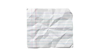 Naklejka premium A simple piece of paper with a distinctive red line