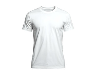 Fototapeta premium Crisp, clean, plain white short-sleeved crewneck t-shirt
