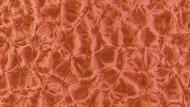 Looped animation. The abstract relief surface smoothly oscillates endlessly, creating the effect of continuous organic movement. The plastic texture vibrates and transforms mesmerizingly, forming a dy