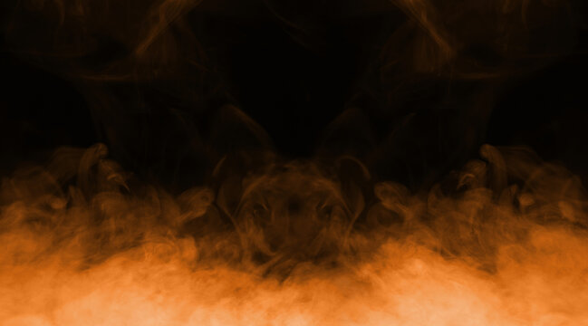 storm particles of dirt flying, glitter brown dust sand isolated black background. texture wind smoke powder in the desert, fine sand cloud abstract. effect to blow wave brown dust