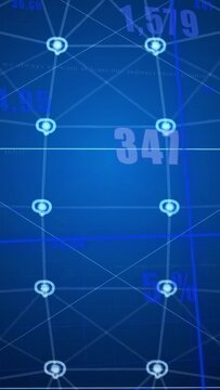 Vertical video: Brain AI icon emerging, aligning with centerline lighting nodes and showing metrics
