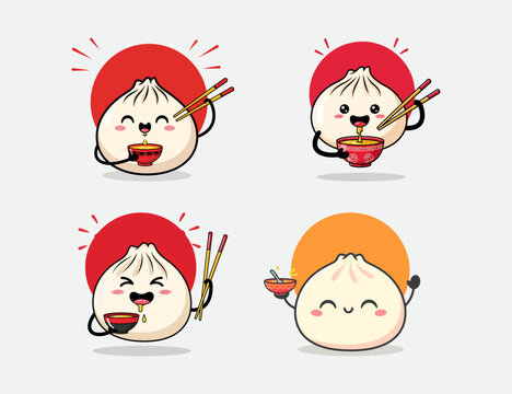 dimsum logo or icon illustration design template
