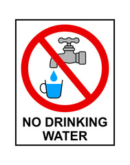znak zakazujący picia wody © robert6666