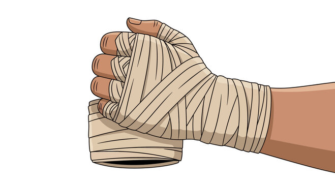 Martial Arts Hand Wrap Protection For Combat Sports Training