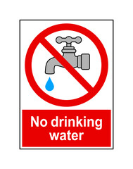 znak zakazujący picia wody © robert6666