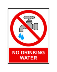 znak zakazujący picia wody © robert6666